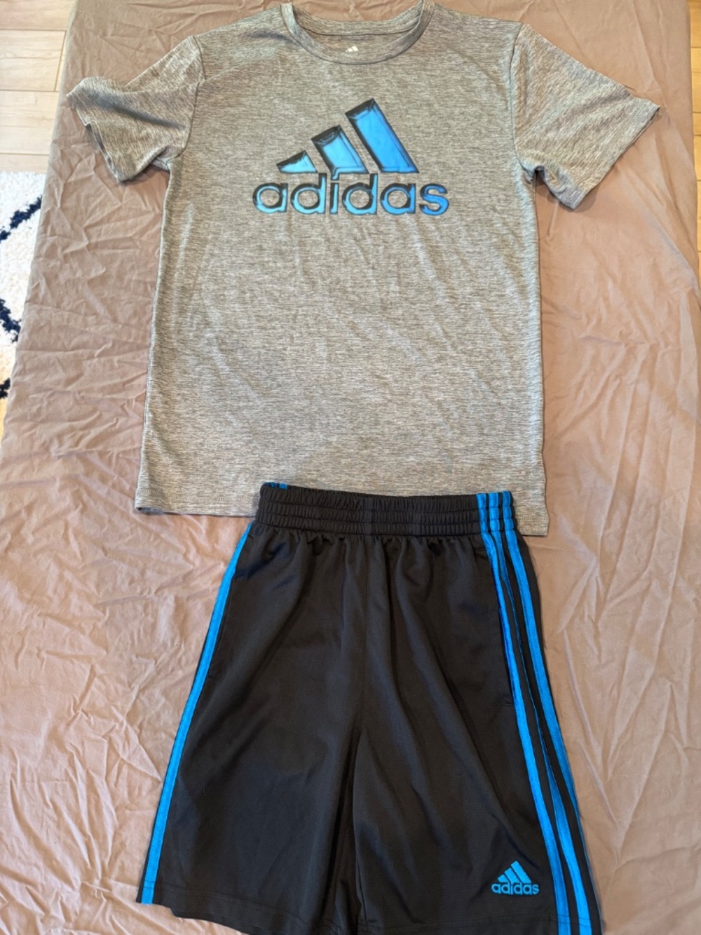 boys 10/12 Adidas shorts and T set